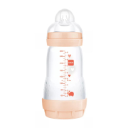 MamBaby - butelka dla niemowląt 260ml - anty-kolkowa - różowa